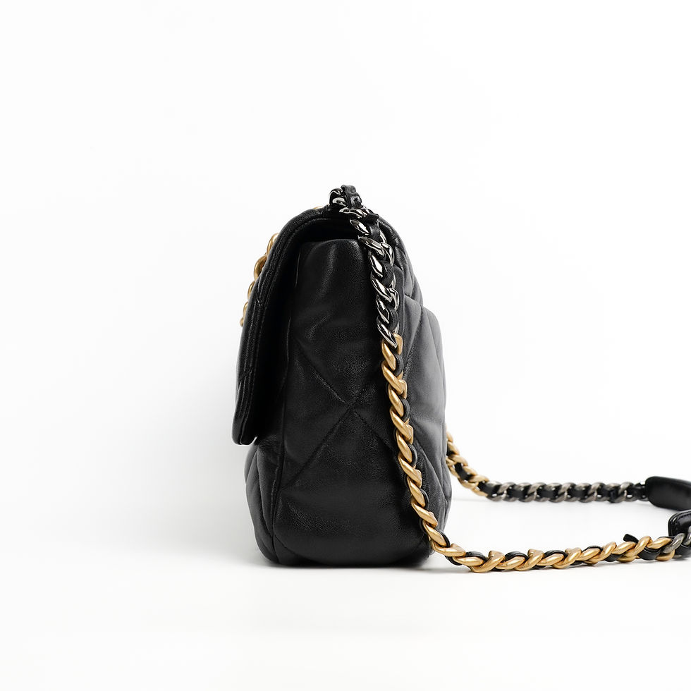 Thumbnail: Chanel 19  Flap 30 Lambskin bag Full set