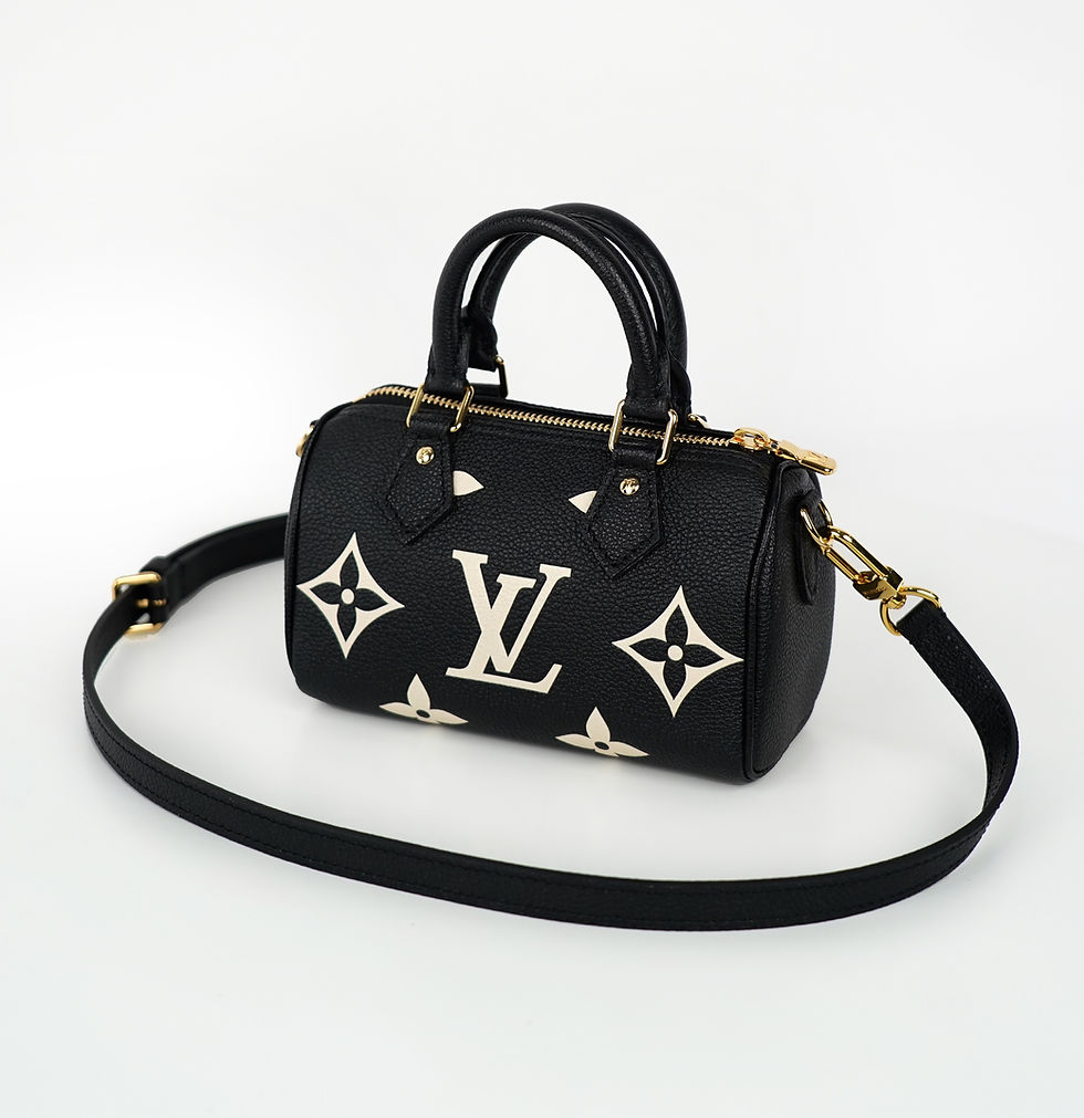 ภาพขนาดย่อ: Louis Vuitton Speedy Nano Bicolor Monogram Empreint Fullset รุ่นใหม่ไ