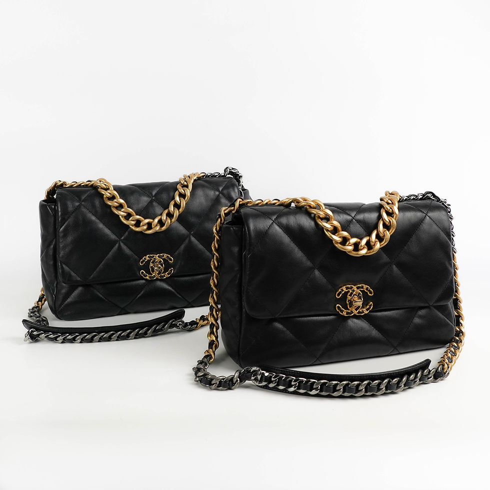 Thumbnail: Chanel  19 Flap 30 Lambskin bag Full set