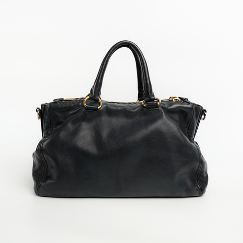 Double Zip Prada Bn2324 Prada Vitello Shine Leather Bag BN2324