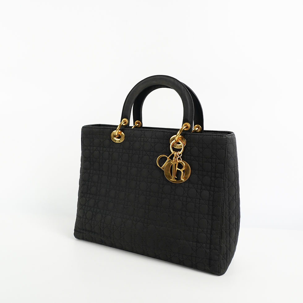 ภาพขนาดย่อ: Christian Dior  Lady Dior Canvas Bag
