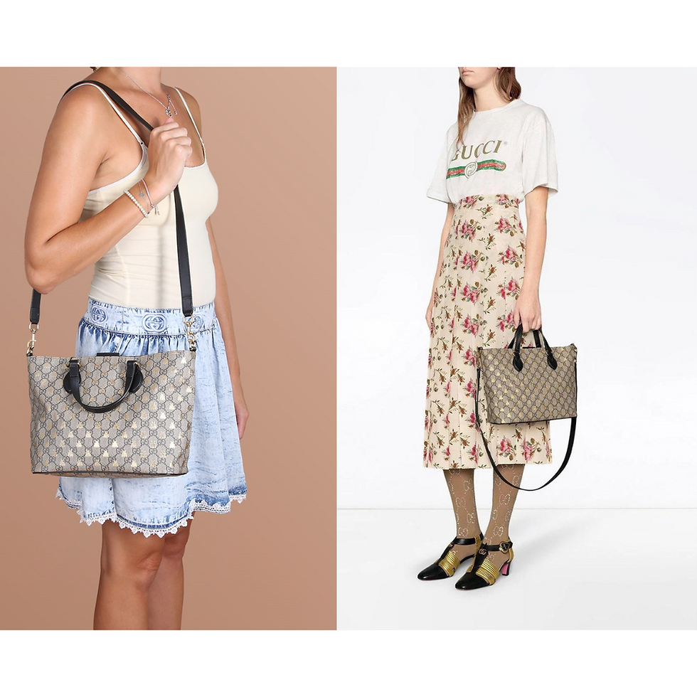 ภาพขนาดย่อ: Gucci  GG Supreme Bees Monogram Tote Bag