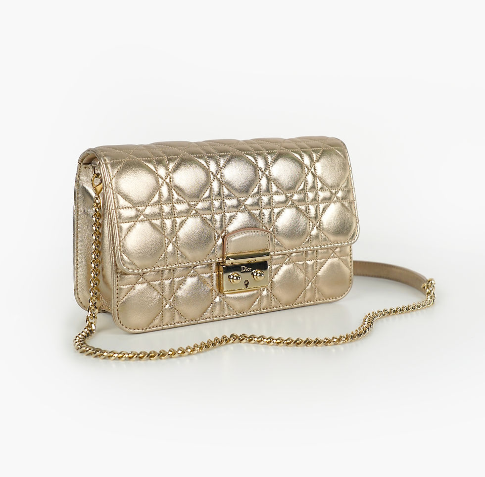 Thumbnail: Christian Dior Metallic Miss D i o r Crossbody Bag