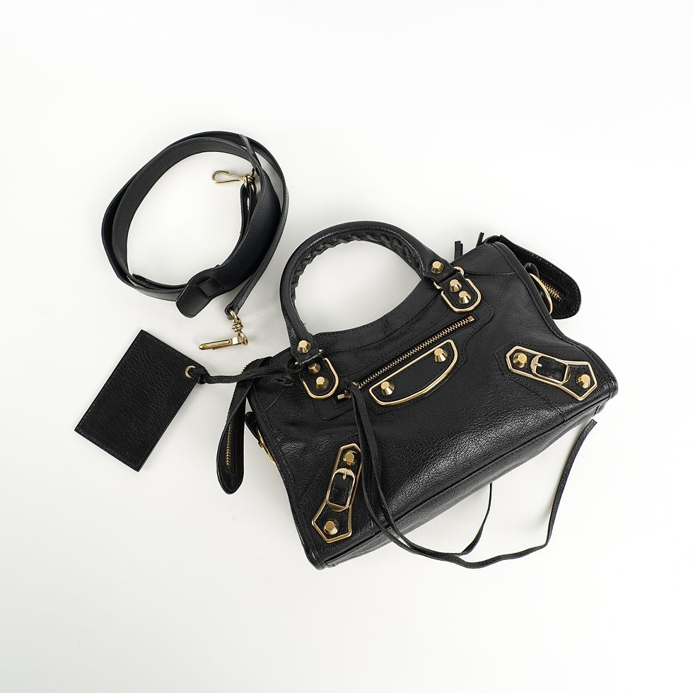 ภาพขนาดย่อ: Balenciaga  Mini City Egg Shoulder Bag
