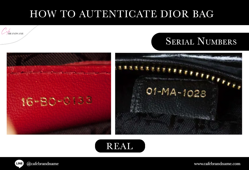 วิธีดูกระเป๋า Dior ของแท้ พร้อมวิธีดูปีกระเป๋า ดูได้จริงไม่จกตา / How