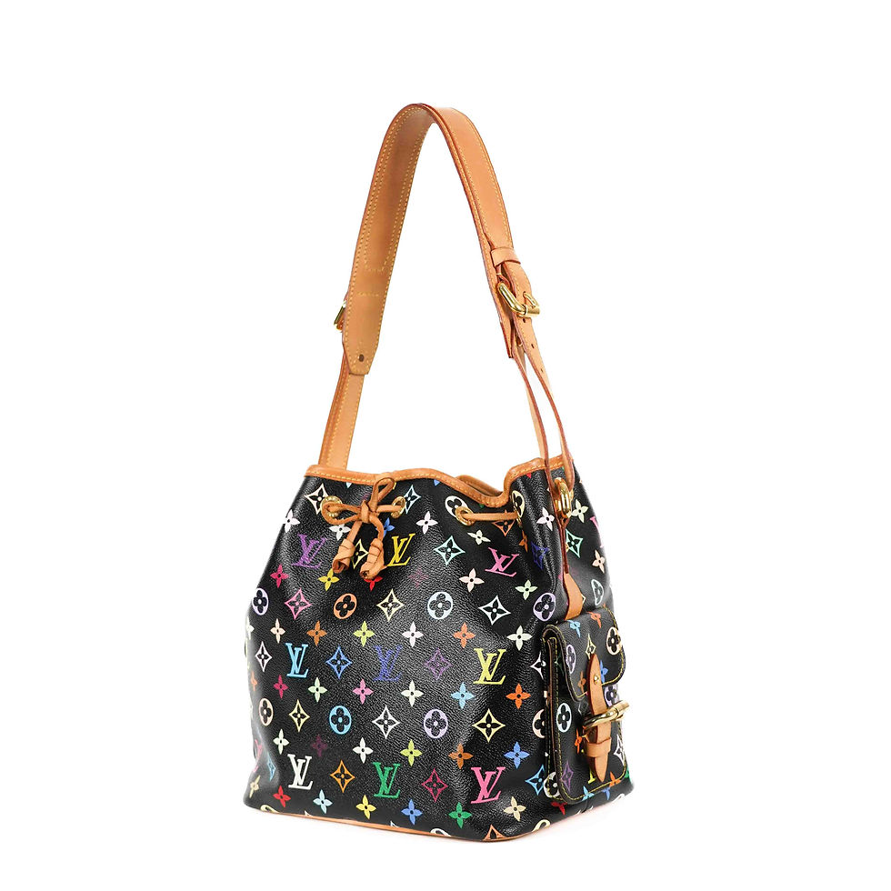 ภาพขนาดย่อ: Louis Vuitton  Petit Noe Shoulder Bag Monogram Multicolor Black