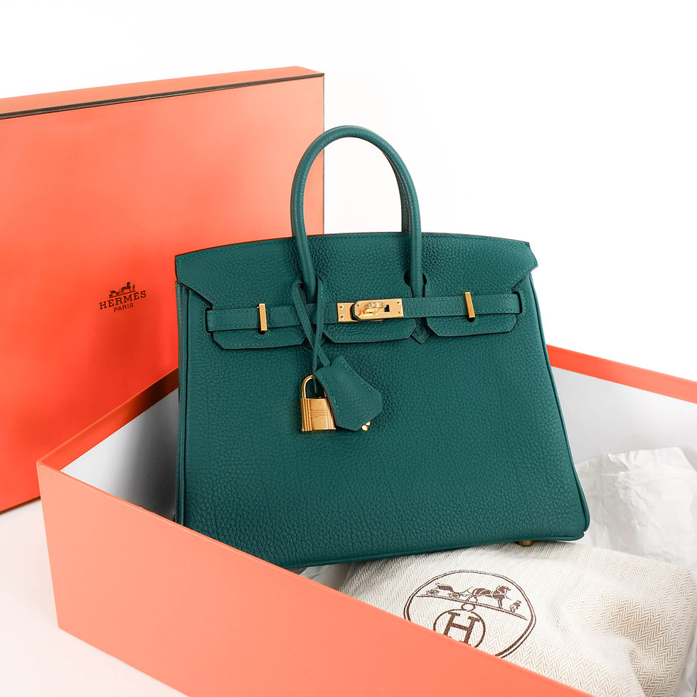 ภาพขนาดย่อ: Hermes  Birkin  25 Togo Bag พร้อมใบเสร็จ