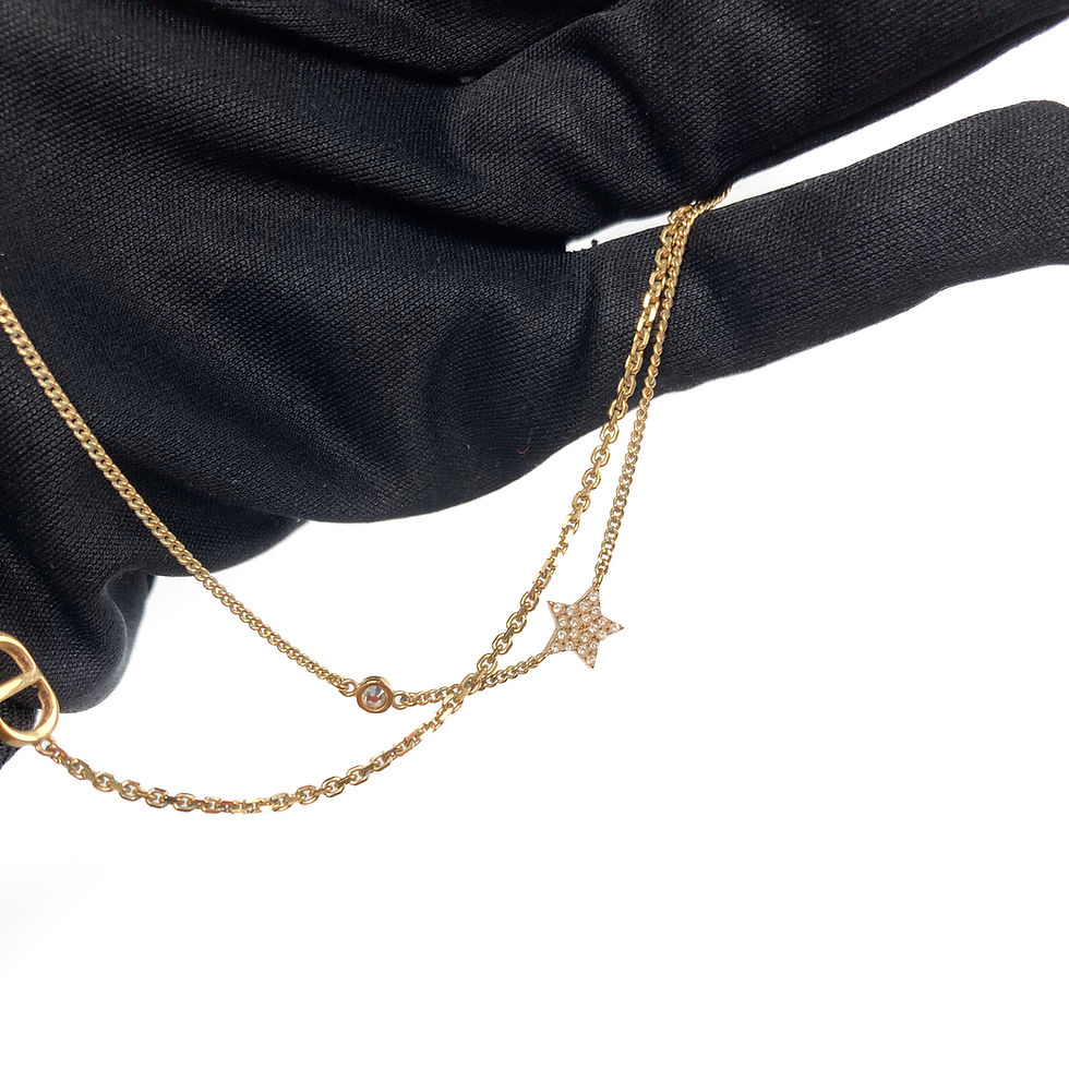 Thumbnail: Christian Dior  Petit CD Double Necklace