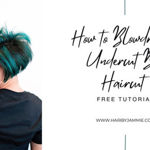 How to Blowdry an Undercut Bob Haircut (Free Tutorial)