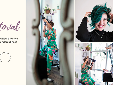 Tutorial: How to style short undercut bob