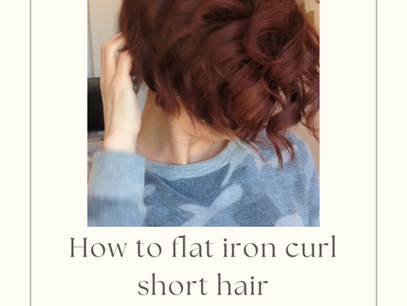 How to flat iron curl short hair
