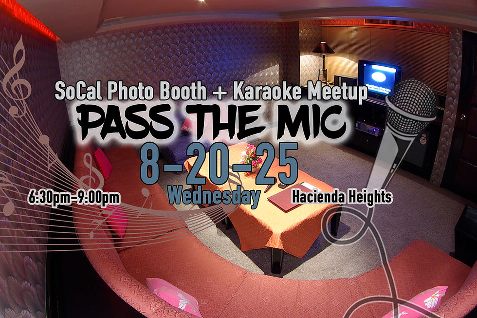 PASS the MIC photo booth + karaoke meetup