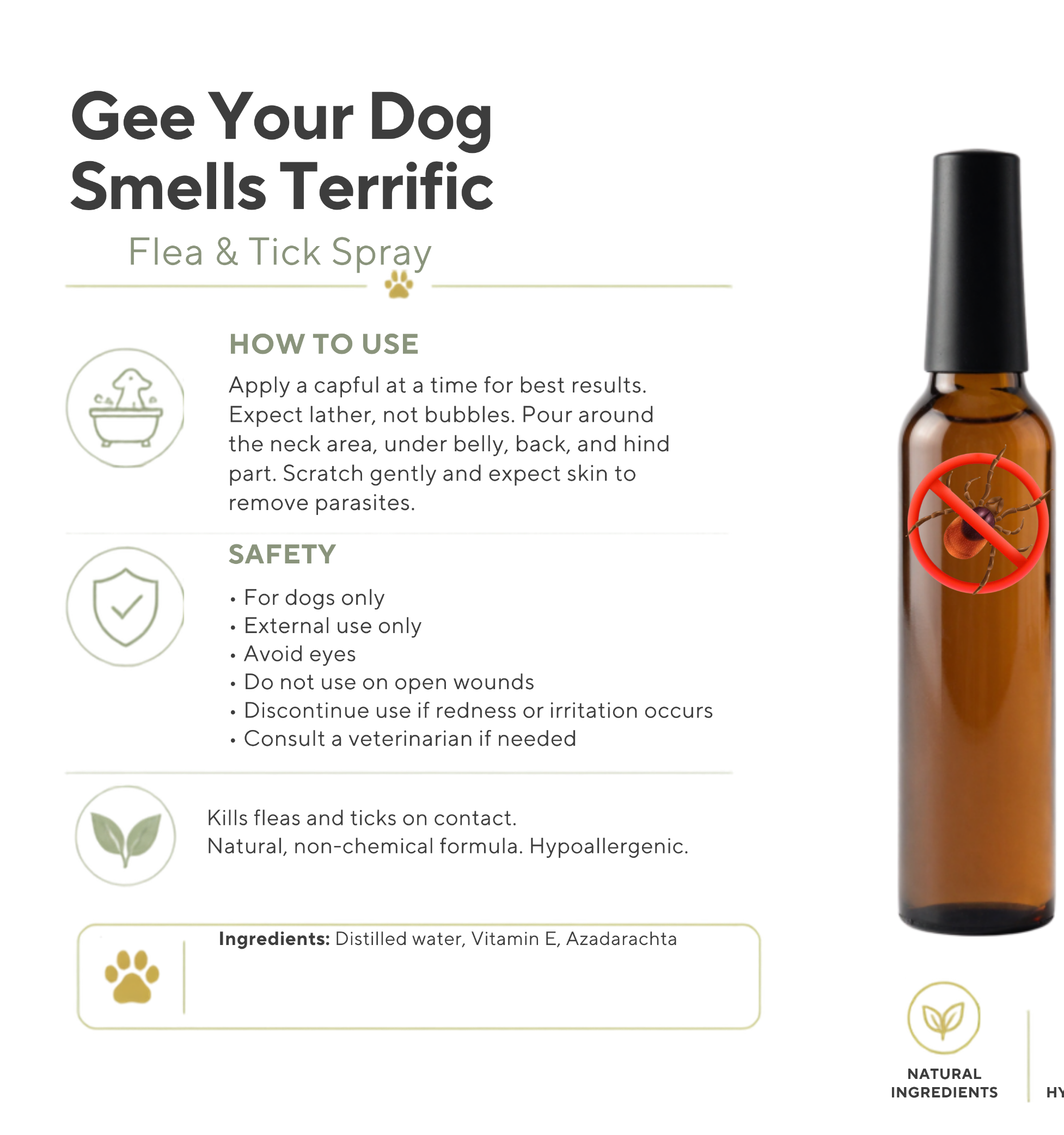 Natural Flea Spray
