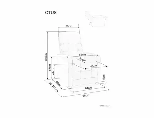 Thumbnail: Fotelja OTUS BREGO