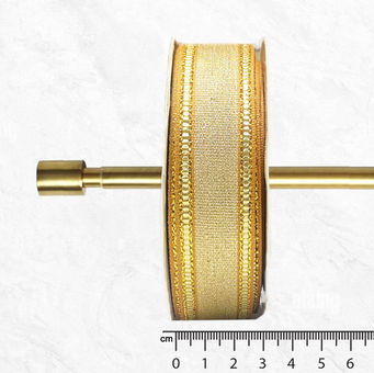 Metallic Glitter Ribbon in 1" width with Lurex tape