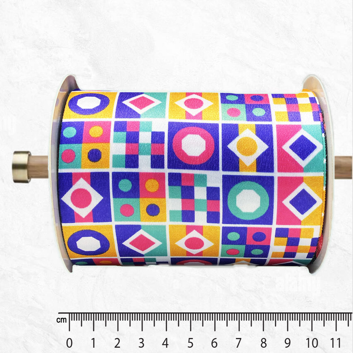 Geometric Pattern Wreath making Ribbon