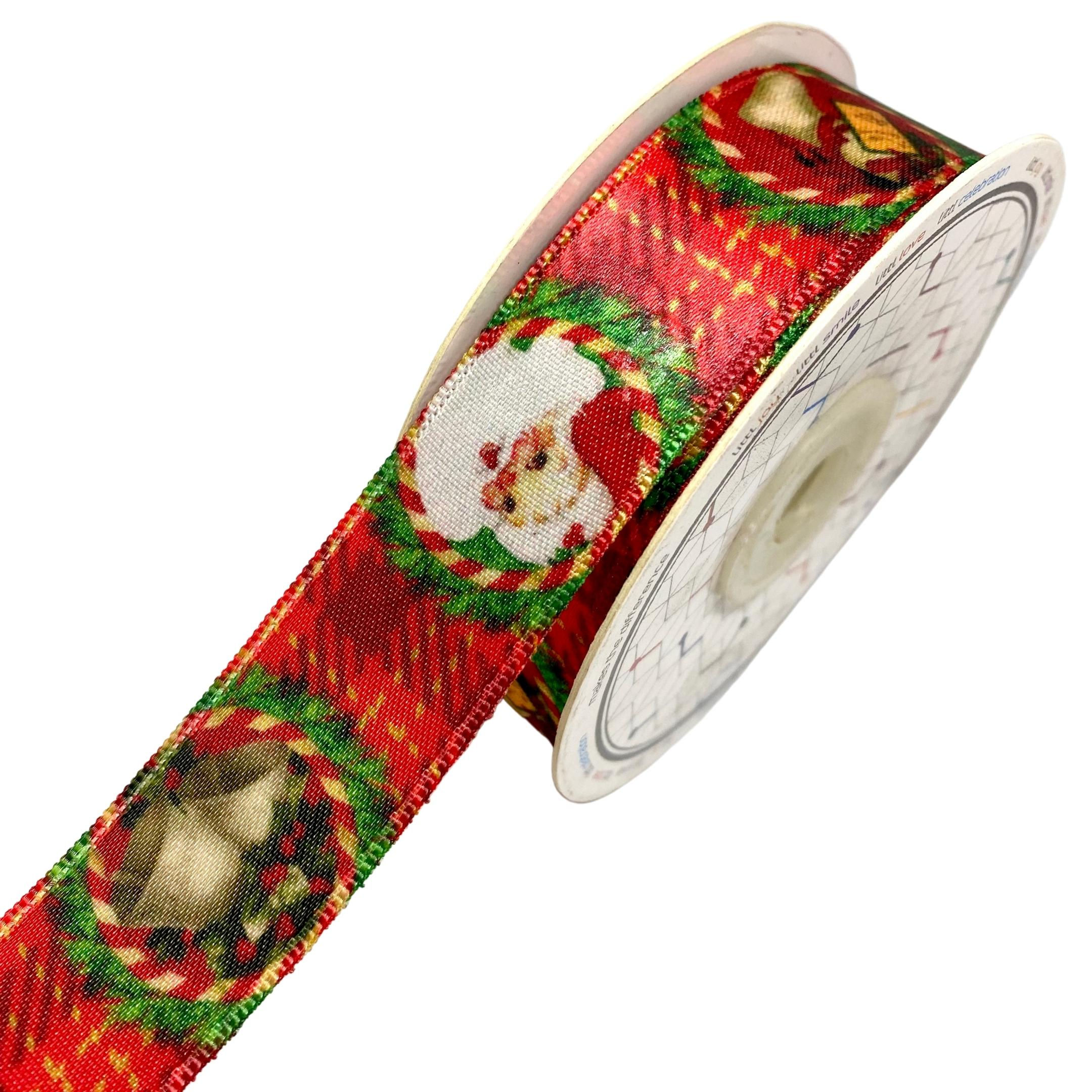 Santa Clause Red Ribbon for Christmas