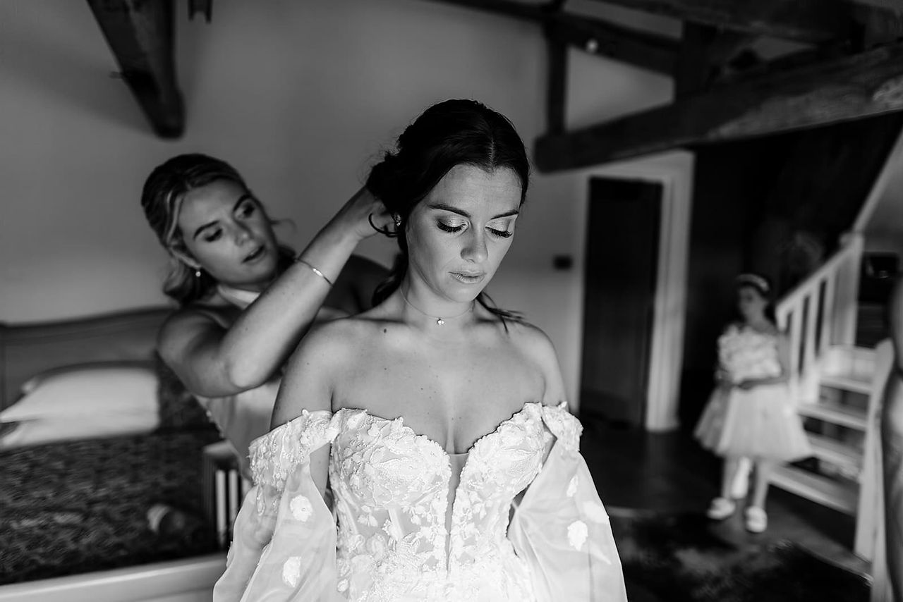 bride getting ready