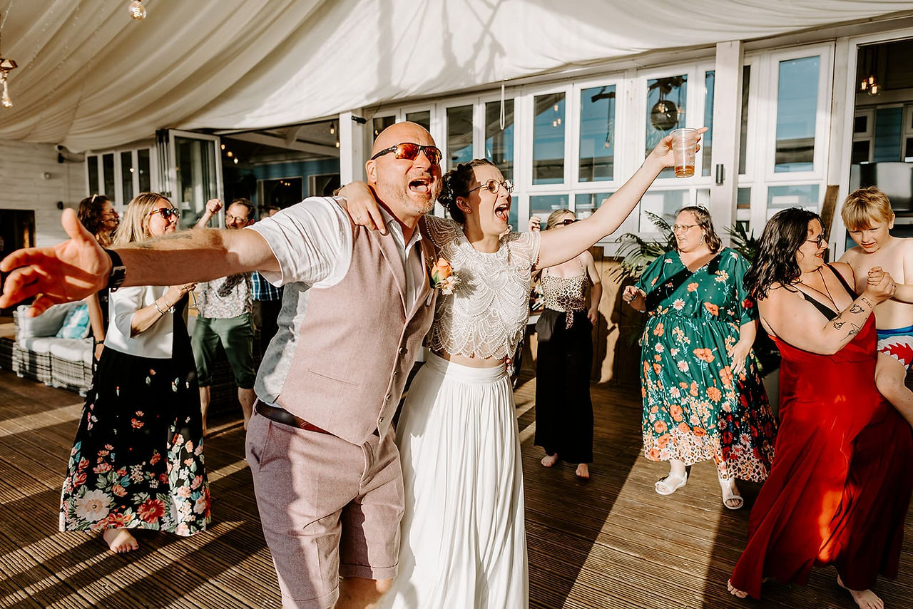 Lusty Glaze Beach Wedding Newquay