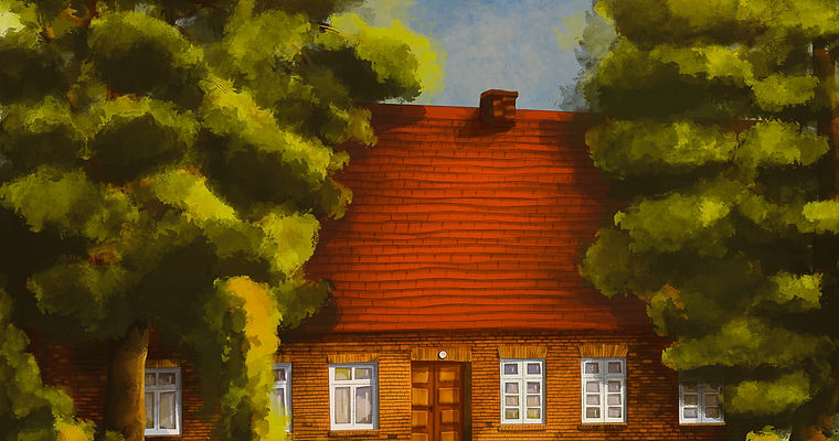 Buchillustrationen Haus von NAMEHERLUI - Das Teehaus