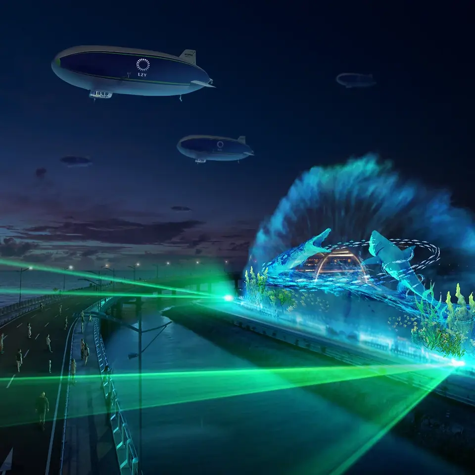 Video Mapping Air Mancur Fountain