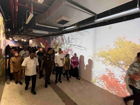 Terowongan TIJ-KBS Resmi Dibuka Menambah Pengalaman Wisata Baru dengan Sentuhan Video Mapping LZY Visual