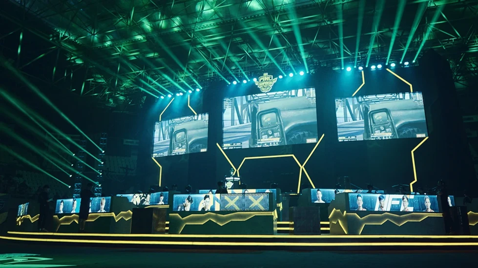 Konsep visual stage dari LZY pada event PINC 2019