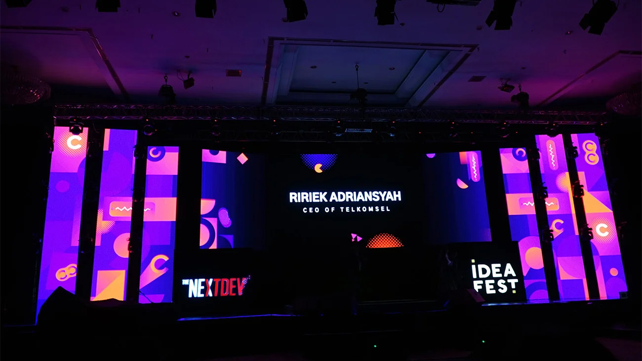 visual stage untuk event seminar / workshop