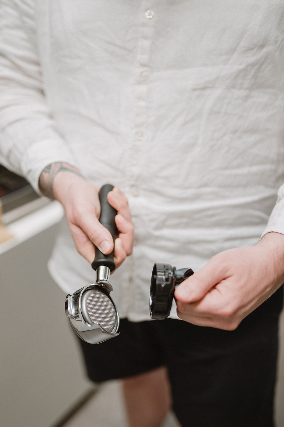 Portafilter med modulært utløp