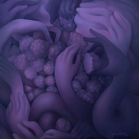 《十二月：本质》，布面油画，100 × 100 cm，2025.jpg