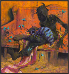 HK-JB-05, Jonas Burgert_schmieg_2019_120x110cm_framed_PC Lepkowski Studios.jpg