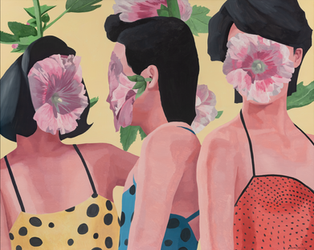 《芙蓉葵》布上油画 200x250cm 2021年Hibiscus Moscheutos, Oil on canvas, 200x250 cm, 2021 .png