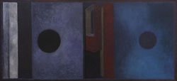 窗外的太阳》，布面丙烯，60x130cm，2009