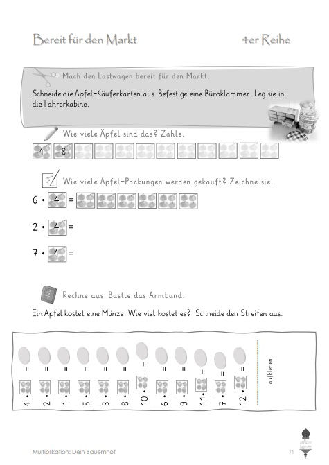 Miniaturbild: 1x1 Bauernhofspiel - Einmaleins lernen