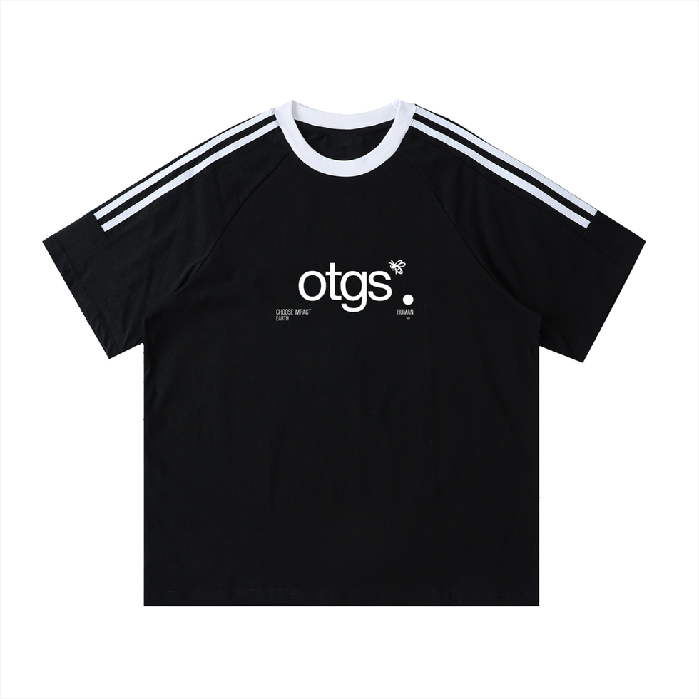 OTG Studio - Striped boxy tee