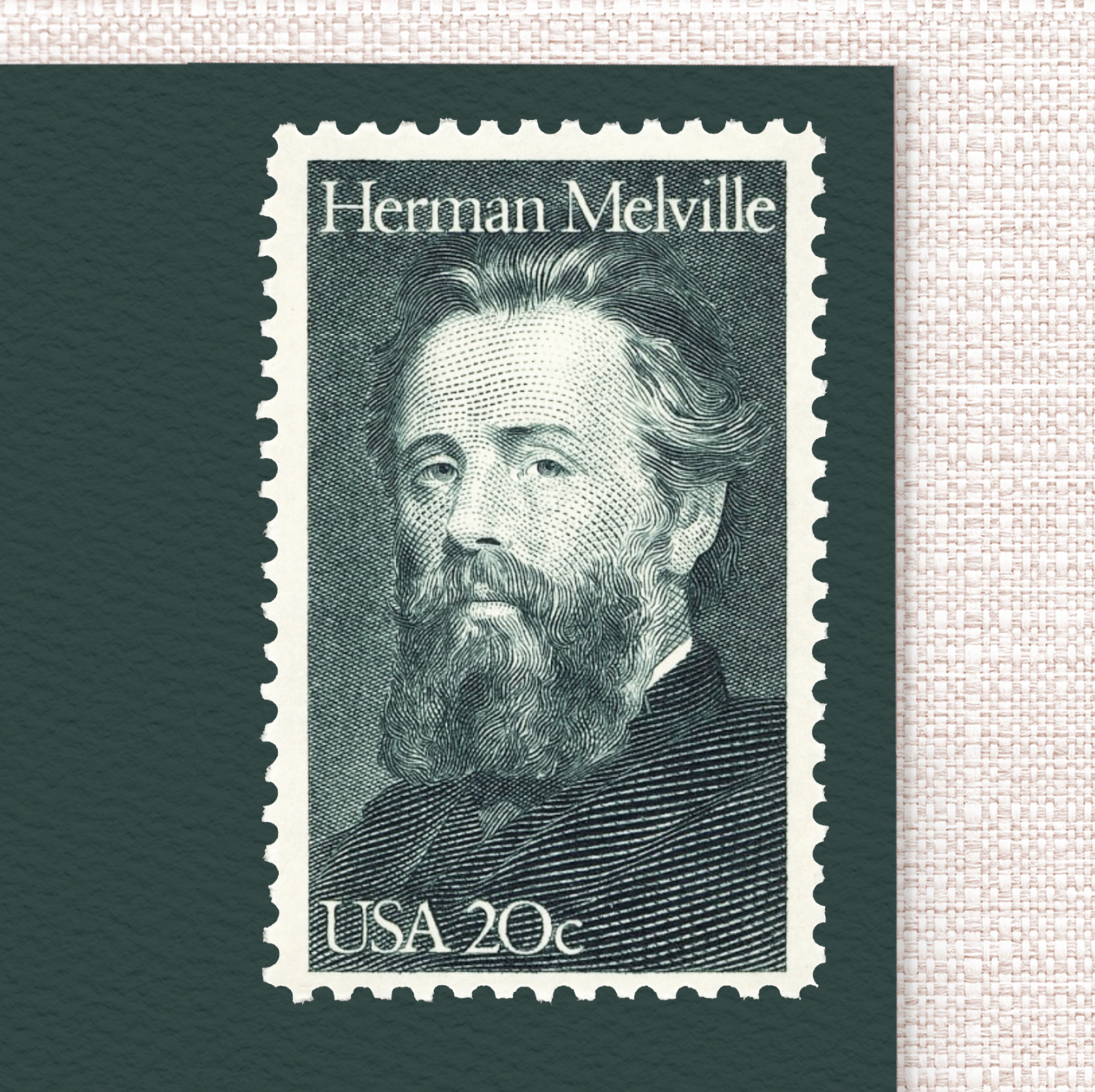 20¢ Herman Melville (Writer) - Pack of 25 unused stamps from 1984
