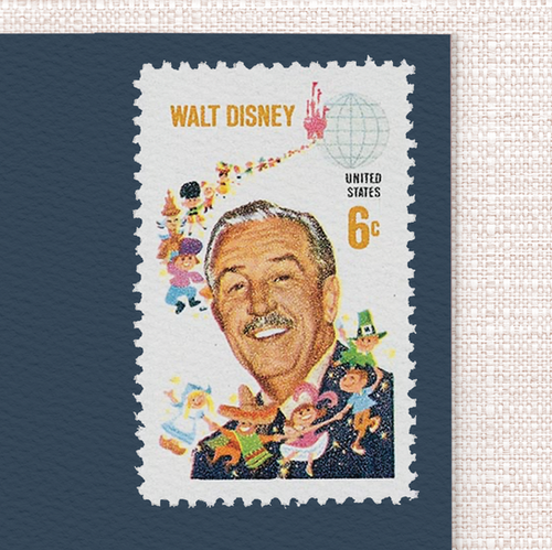 6¢ Walt Disney - Pack of 25 unused stamps from 1968