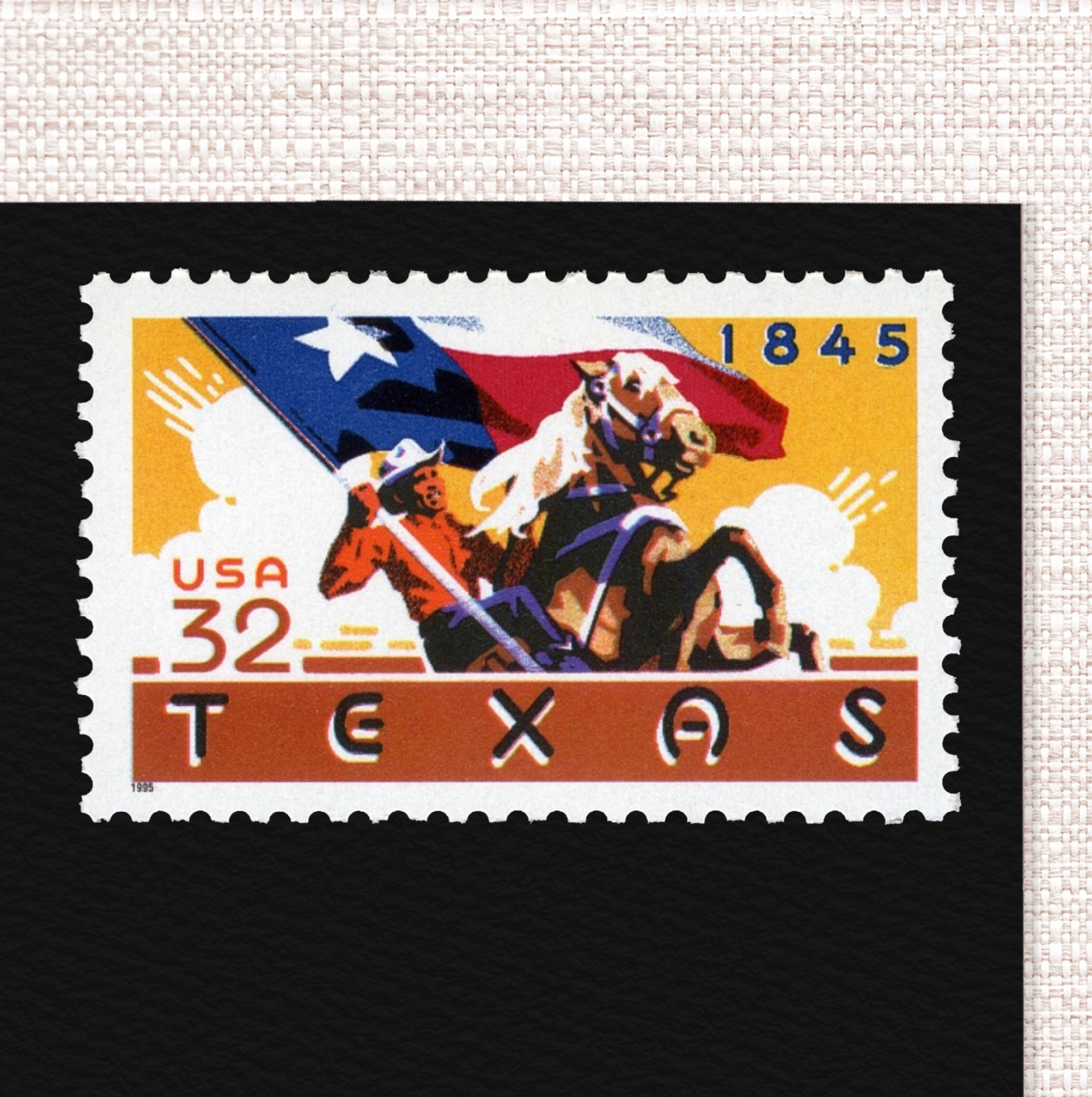 32¢ Texas Statehood - Pack of 25 unused stamps from 1995