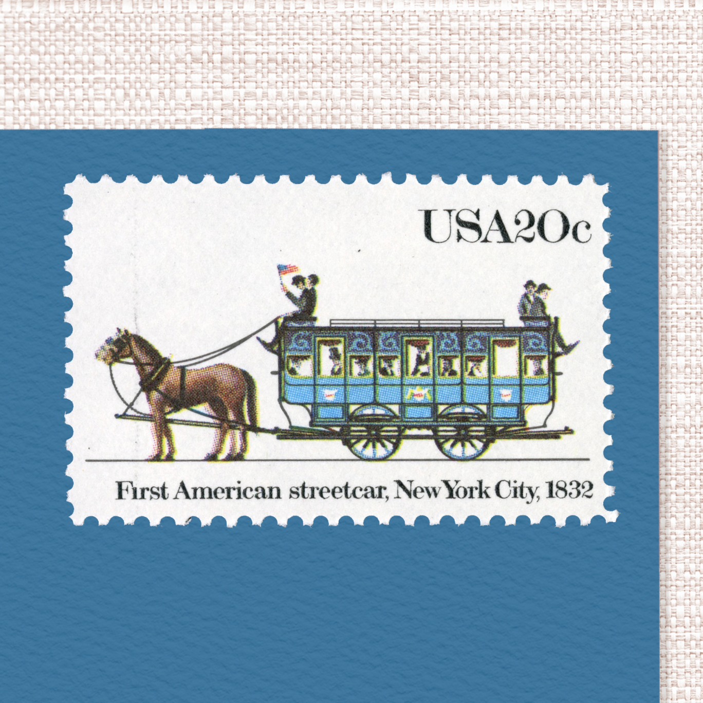 20¢ Streetcars - Pack of 25 unused stamps from 1982