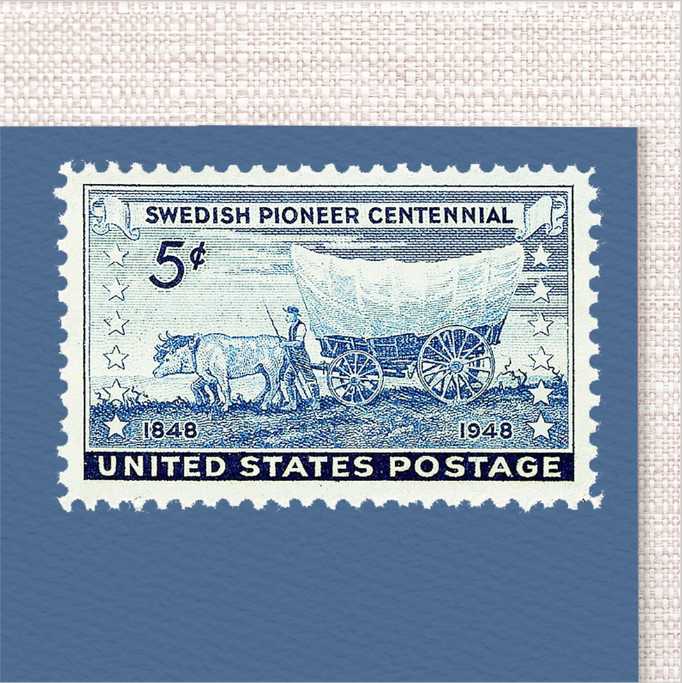 Thumbnail: Subtle Primaries - Curated Stamp Set - Enough Postage to Mail 25 Envelopes