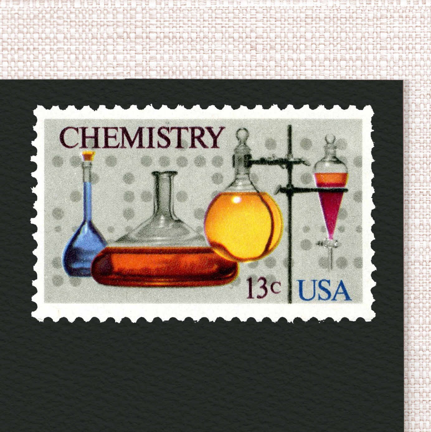 13¢ Chemistry - Pack of 25 Unused Postage Stamps from 1976