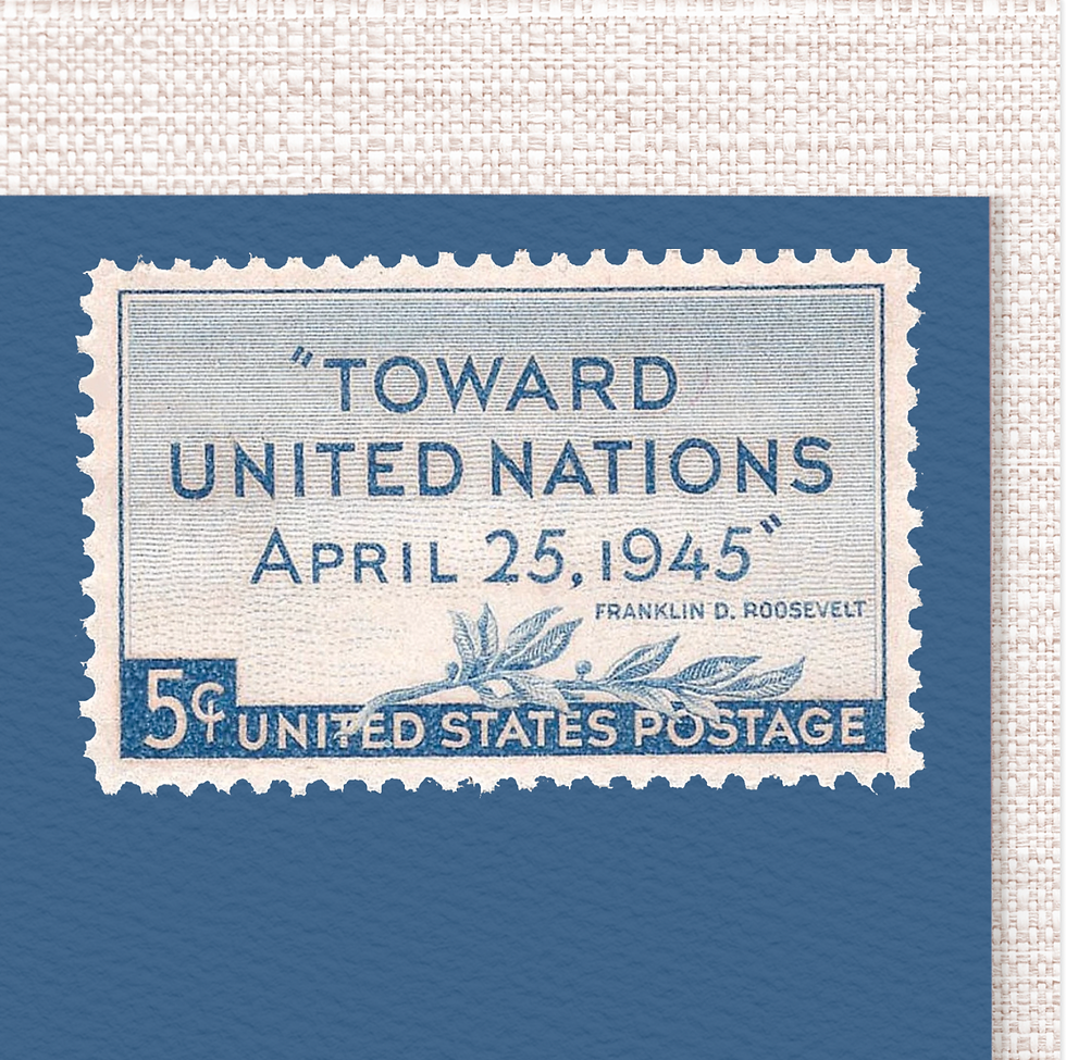 5¢ United Nations - Pack of 25 unused stamps from 1945
