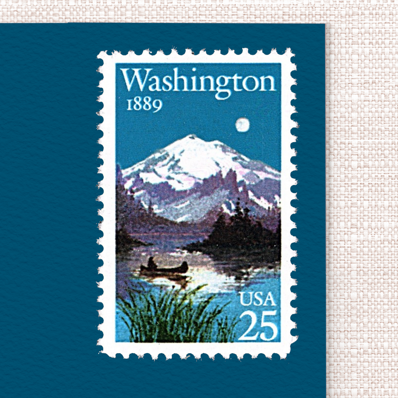 25¢ Washington Statehood - Pack of 25 unused stamps from 1989