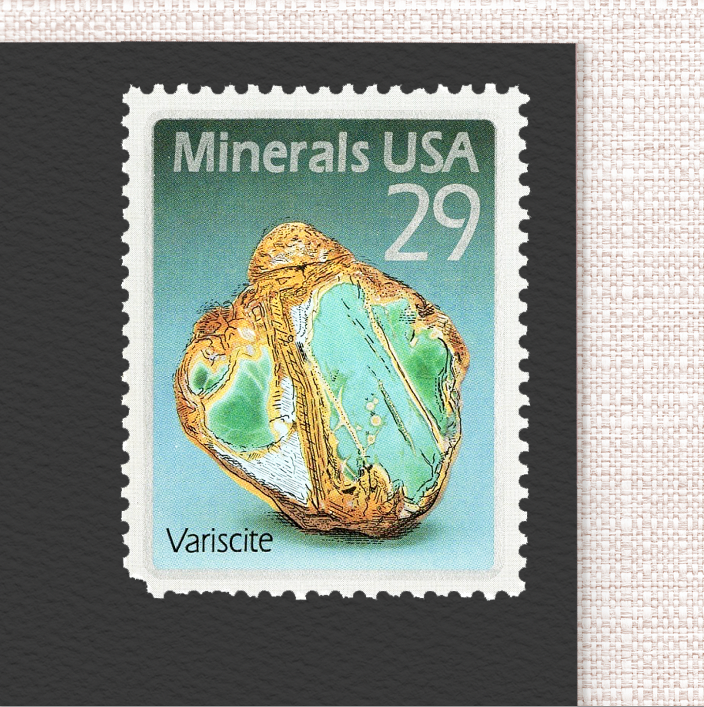 29¢ Minerals - Pack of 25 unused stamps from 1992