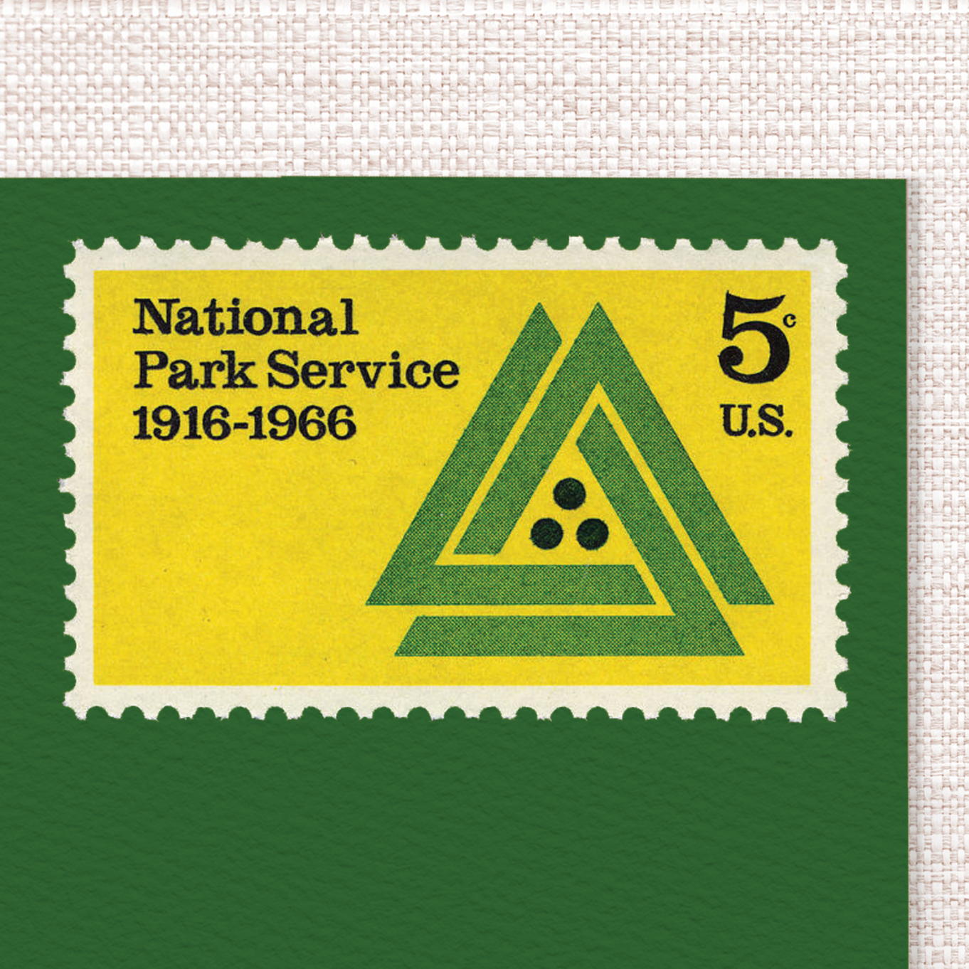 5¢ National Park Service - Pack of 25 unused stamps from 1966
