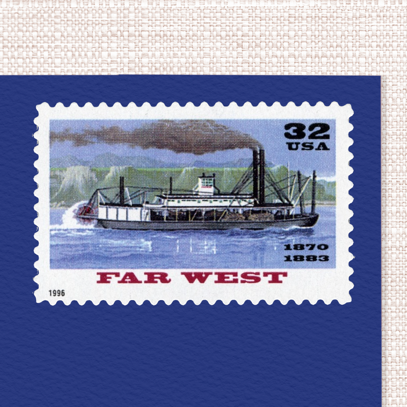 32¢ Riverboats - Pack of 25 unused stamps from 1996