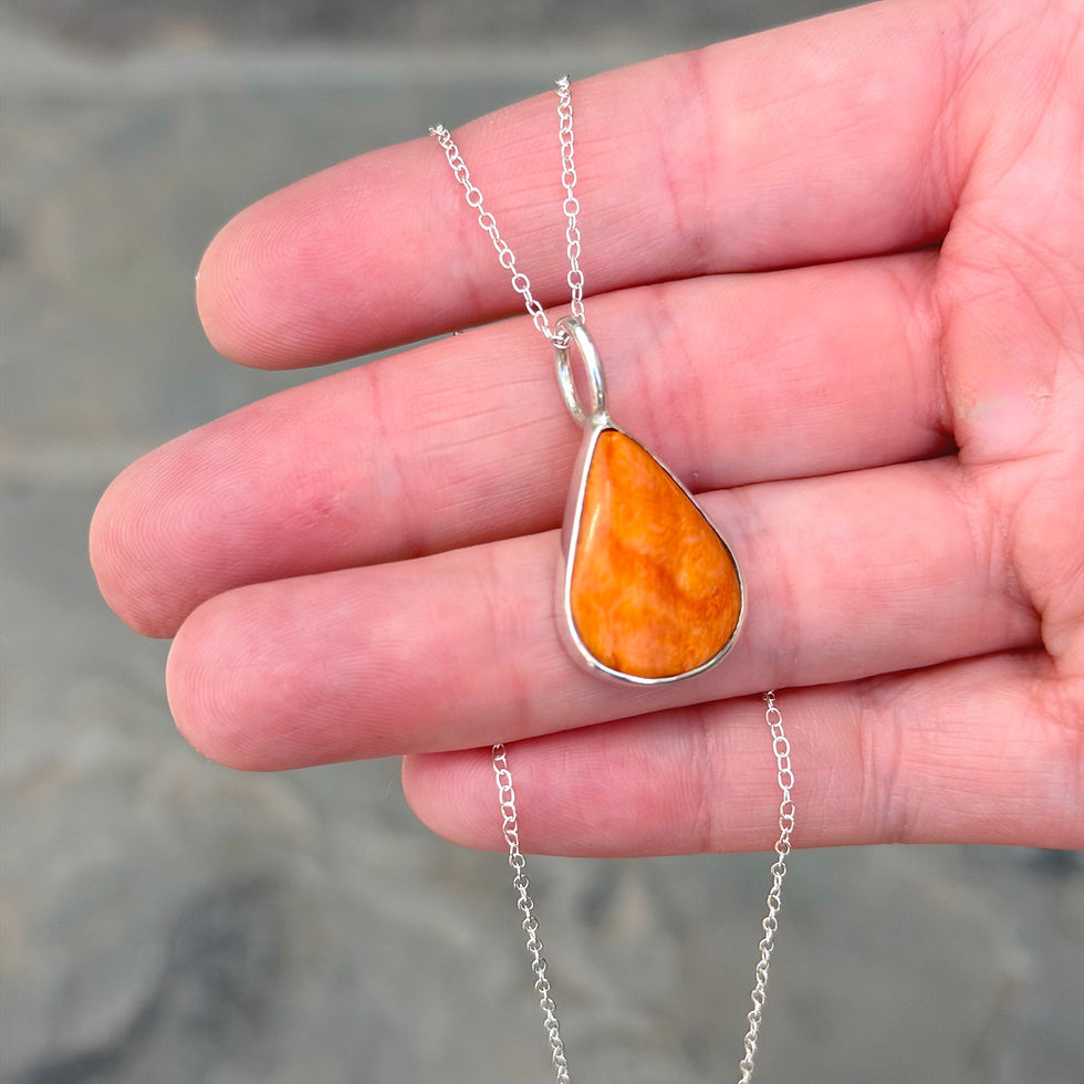 Thumbnail: Orange Spiny Oyster Necklace