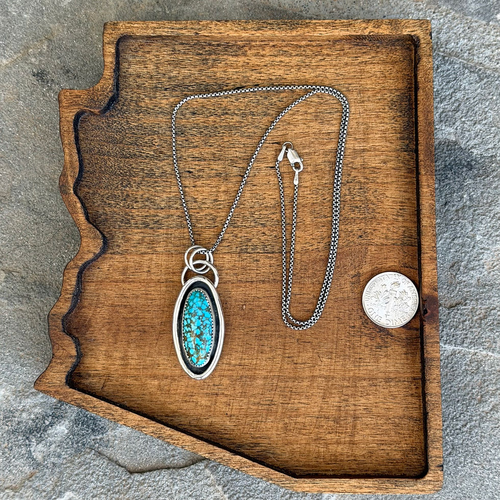 Thumbnail: Kingman Spiderweb Necklace