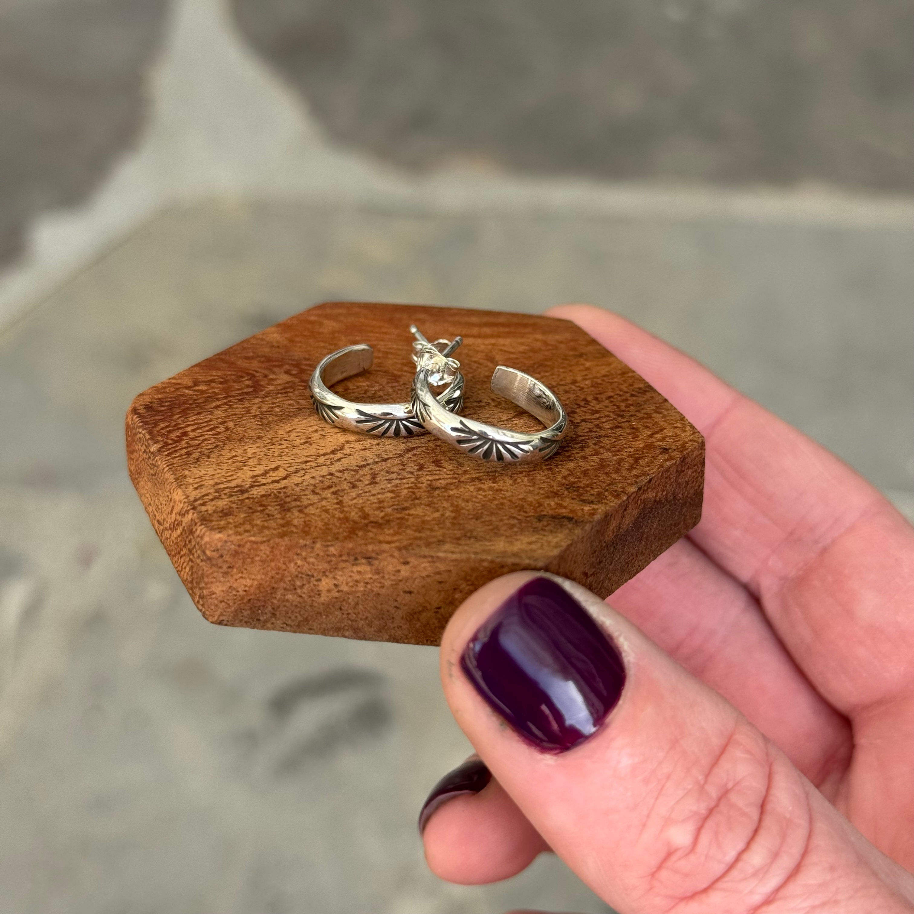 Mini Hoop Earrings - Sunrise