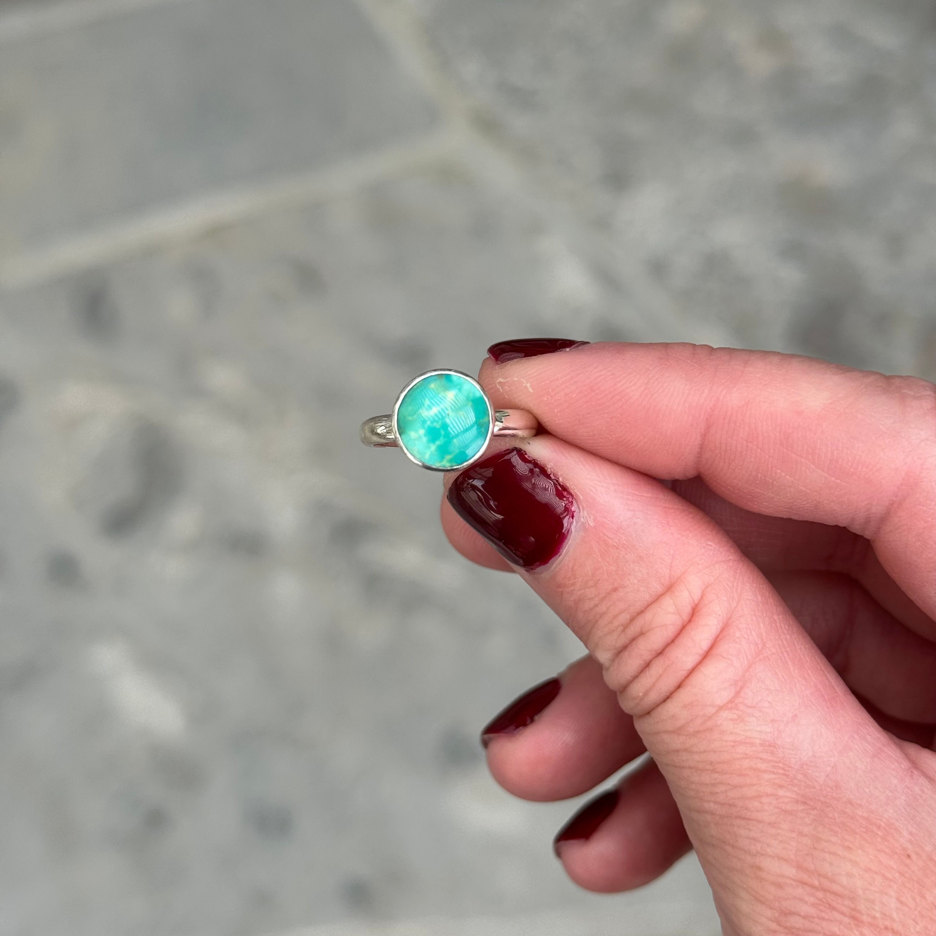 Kingman Teal - 10mm - Size 5.75
